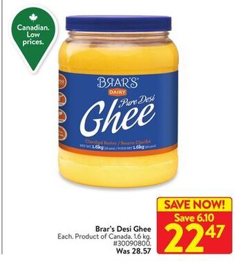 Walmart Brar's desi ghee offer
