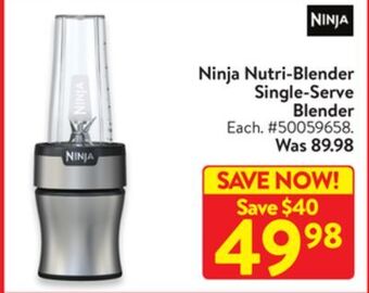 Walmart Ninja nutri-blender single-serve blender offer