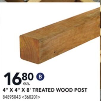 Lowe's 4 x 4 x 8' treated wood post offer