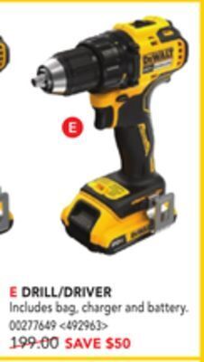 Lowe's Dewalt drill driver offer