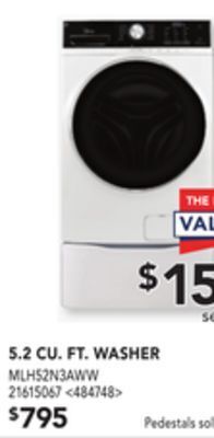 Lowe's Midea 5.2 cu. ft. washer offer