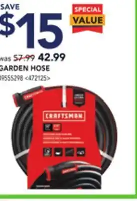 Lowe's Craftsman garden hose offer