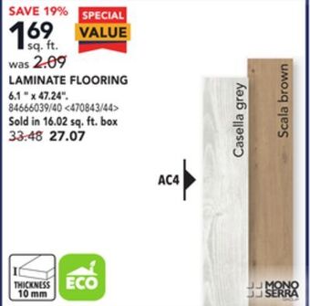 Lowe's Mono serra laminate flooring 6.1 x 47.24 offer