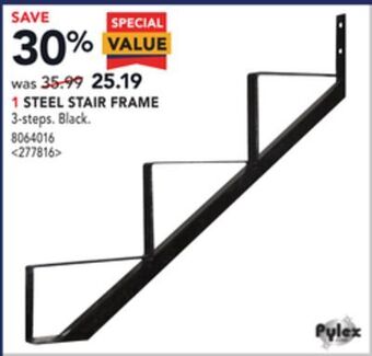 Lowe's Pylex steel stair frame offer