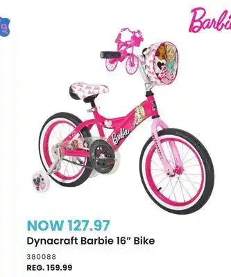 Toys R us Dynacraft barbie 16 bike offer