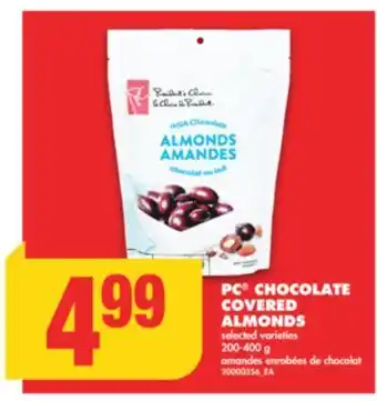 No Frills Pc® chocolate covered almonds, 200-400 g offer