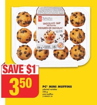 No Frills Pc® mini muffins, 336 g offer