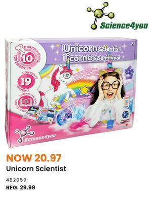 Toys R us Unicorn scientist offer