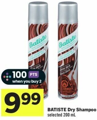 IGA BATISTE Dry Shampoo selected 200 ml offer