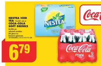 No Frills Nestea iced tea 12x341 ml or coca-cola soft drinks, 8x300 ml offer