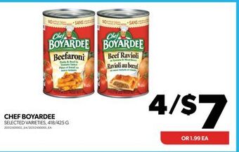 Real Canadian Superstore Chef boyardee , 418/425 g offer