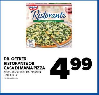 Real Canadian Superstore Dr. oetker ristorante or casa di mama pizza, 320-410 g offer