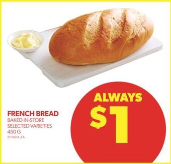 Real Canadian Superstore French bread, 450 g offer