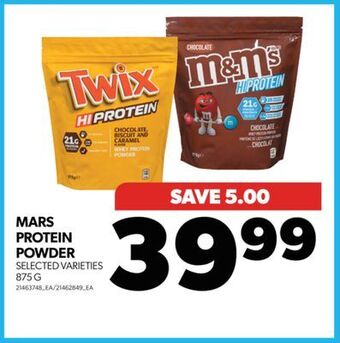 Real Canadian Superstore Mars protein powder, 875 g offer