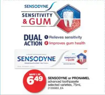 Real Canadian Superstore Sensodyne or pronamel, 75ml offer
