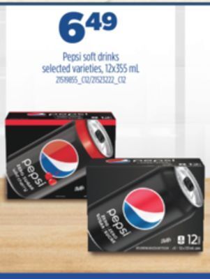Real Canadian Superstore Pepsi soft drinks, 12x355 ml offer