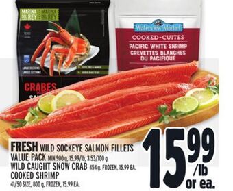 Metro Fresh wild sockeye salmon fillets offer