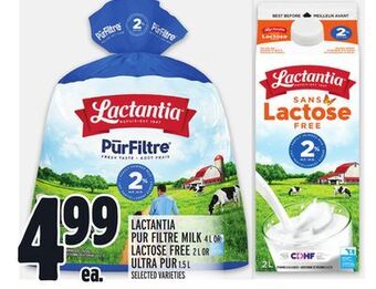 Metro Lactantia pur filtre milk offer