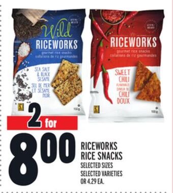 Metro Riceworks rice snacks offer