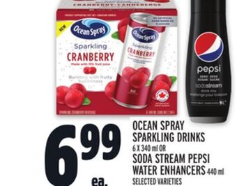 Metro Ocean spray sparkling drinks offer