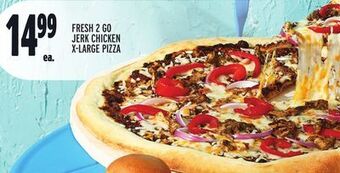 Metro Fresh 2 go jerk chicken x-large pizza offer