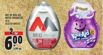Metro Mio or kool-aid water enhancers offer