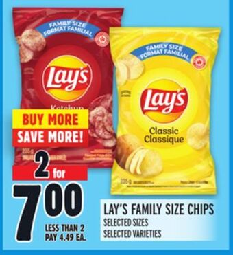 Metro Lay's family size chips offer