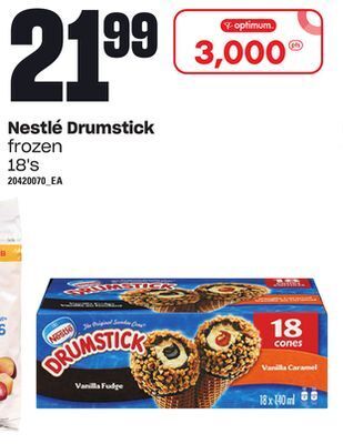 Independent Grocer Nestlé drumstick, 18's offer