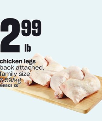 Independent Grocer Chicken legs offer
