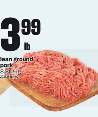 Independent Grocer Lean ground pork offer