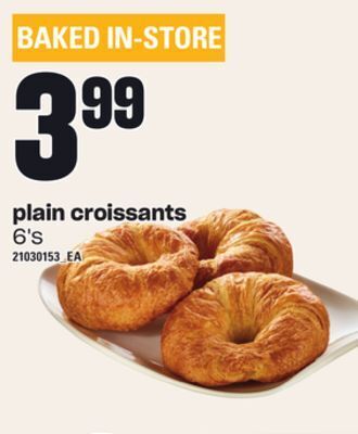 Independent Grocer Plain croissants, 6's offer