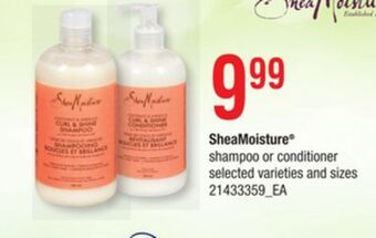 Independent Grocer Sheamoisture® shampoo or conditioner offer
