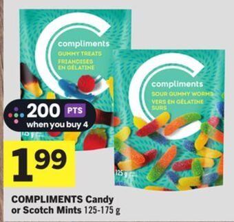 Foodland Compliments candy or scotch mints 125-175 g offer