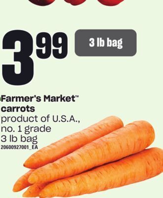 Independent Grocer Farmer's market™ carrots, 3 lb bag offer