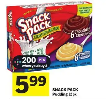 Foodland Snack pack pudding 12 pk offer