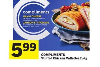Foodland Compliments stuffed chicken cutlettes 284 g offer