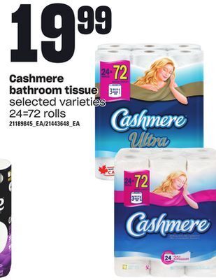 Independent Grocer Cashmere bathroom tissue, 24=72 rolls offer