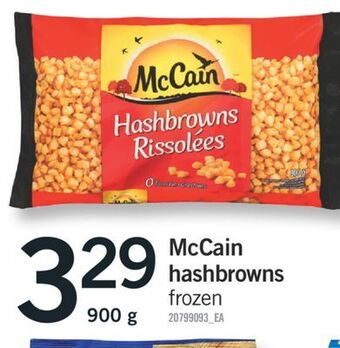Fortinos Mccain hashbrowns, 900 g offer