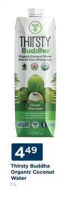 Fortinos Thirsty buddha organic coconut water offer