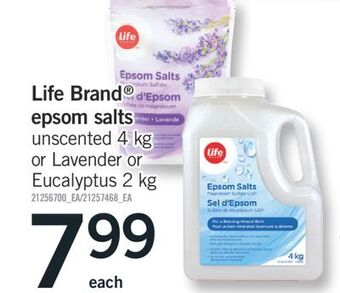 Fortinos Life brand® epsom salts offer