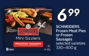 Sobeys Frozen meat pies or frozen sausages offer