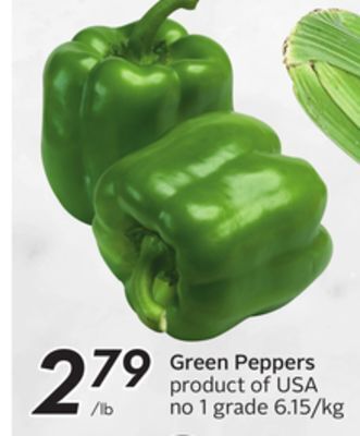 Sobeys Green peppers offer