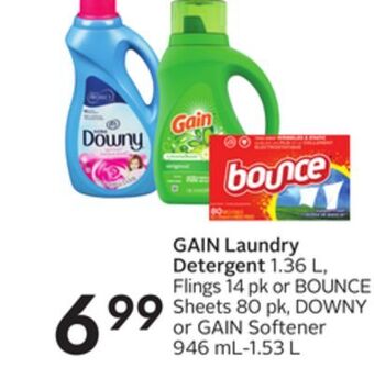 Sobeys Gain laundry detergent offer