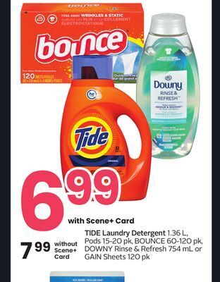 Sobeys Tide laundry detergent offer