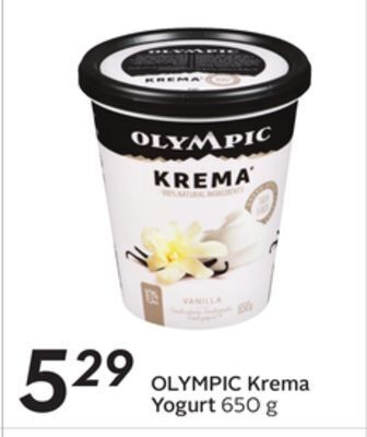Sobeys Krema yogurt offer