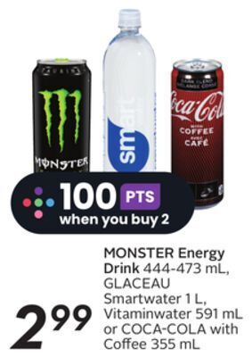 Sobeys Monster energy drink offer