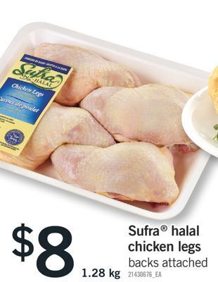 Fortinos Sufra® halal chicken legs offer