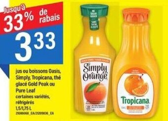 Maxi Simply Orange, Tropicana offer