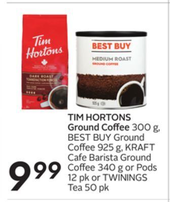 Sobeys Tim hortons ground coffee offer