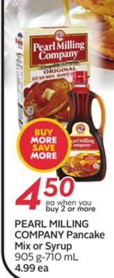 Sobeys Pancake mix or syrup offer